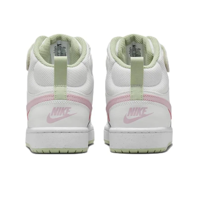 Nike Court Borough Mid 2 GS 'White Pink Foam'-4