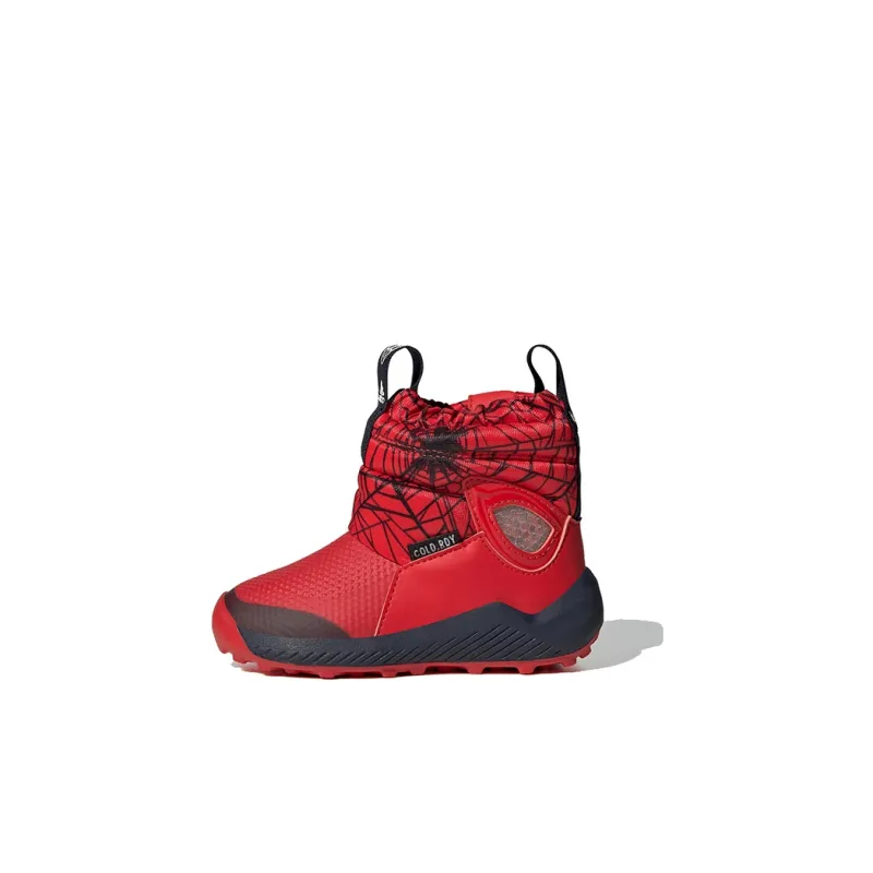 MARVEL x Adidas Waterproof And Warm Mid Top Toddler Shoes Red Black Infant And Toddler-0