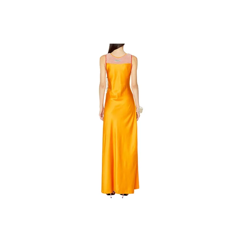 DIESEL Sleeveless Dresses Women's Yellow-1