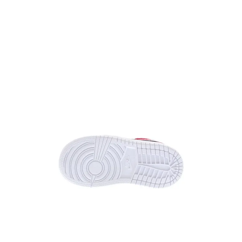 Jordan 1 Mid White Black Gym Red TD-4