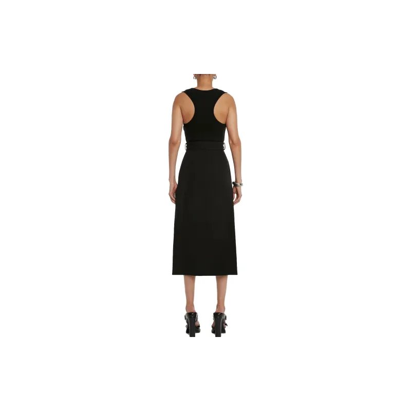 Alexander McQueen Belted Sleeveless Dress-4