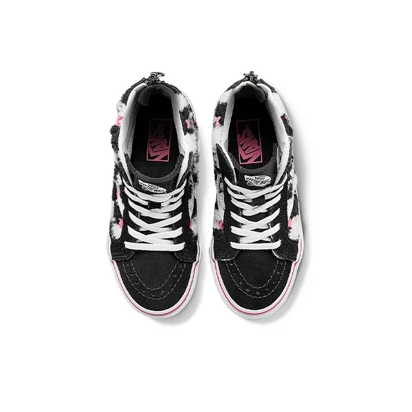 Vans SK8 Wear-resistant And Lightweight High-Top Kids' Skateboarding Shoes Black White Children Aged 3-7 Years Old-2
