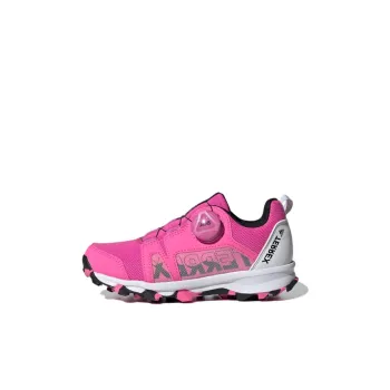 Adidas Terrex Boat Hiking K Slip Resistant And Breathable Low Top Outdoor Shoes Pink White Kids'