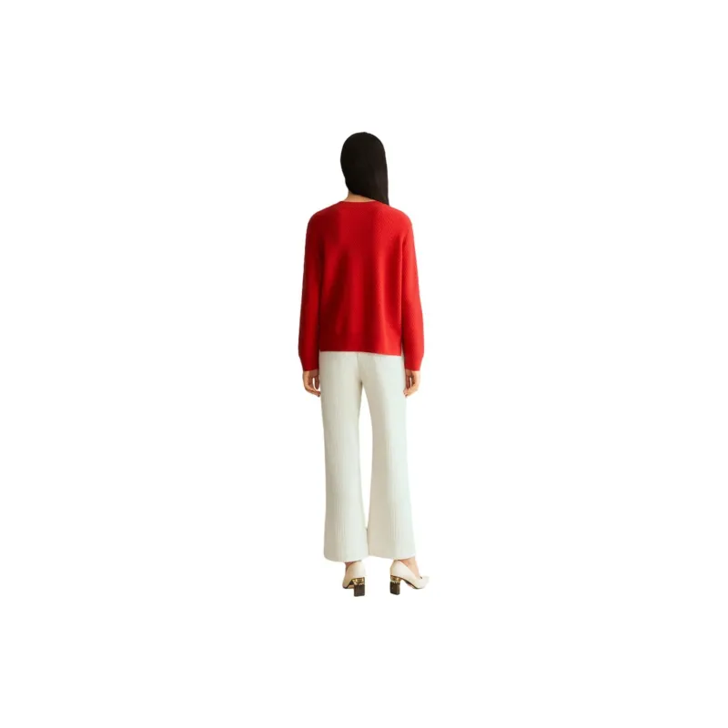 Yiner Casual Pants Women's Cream White-1