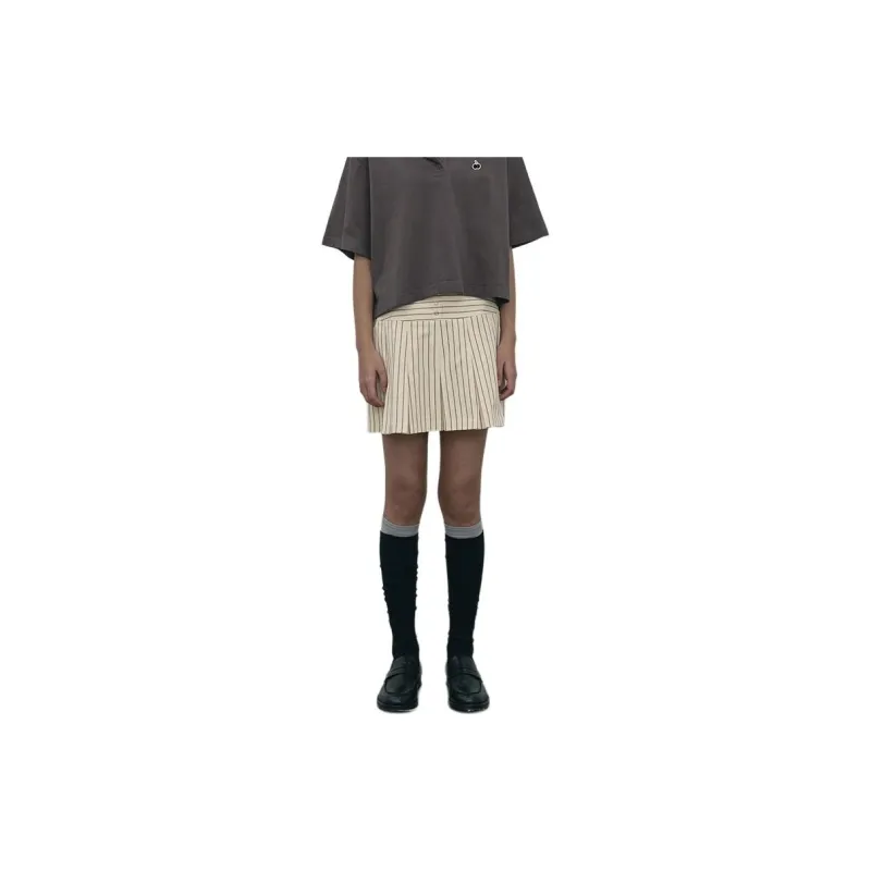 Kirsh SS24 Casual Short Skirts Women's Light Khaki-1
