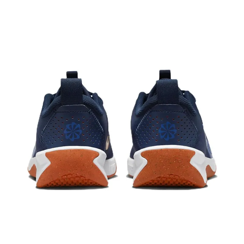 Nike Omni Multi-Court Cushioning Anti-Slip And Wear-Resistant Low-Top Kids Lifestyle Shoes Blue White Teenagers-4