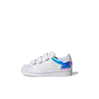 Adidas Originals Superstar Series Low Top Kids' Skateboarding Shoes White Children Aged 3 7 Years Old