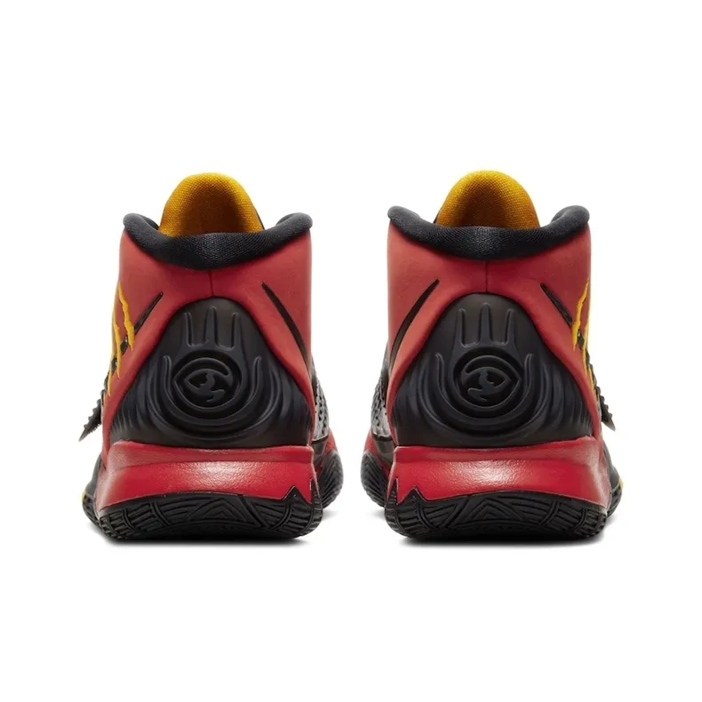 Nike Kyrie 6 'Bruce Lee' Bruce Lee Abrasion Resistant Mid Top Children's Basketball Shoes Black Red Unisex-3