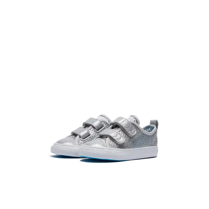 Converse Chuck Taylor All Star Low Top Skateboard Shoes Silver Infant And Toddler-2
