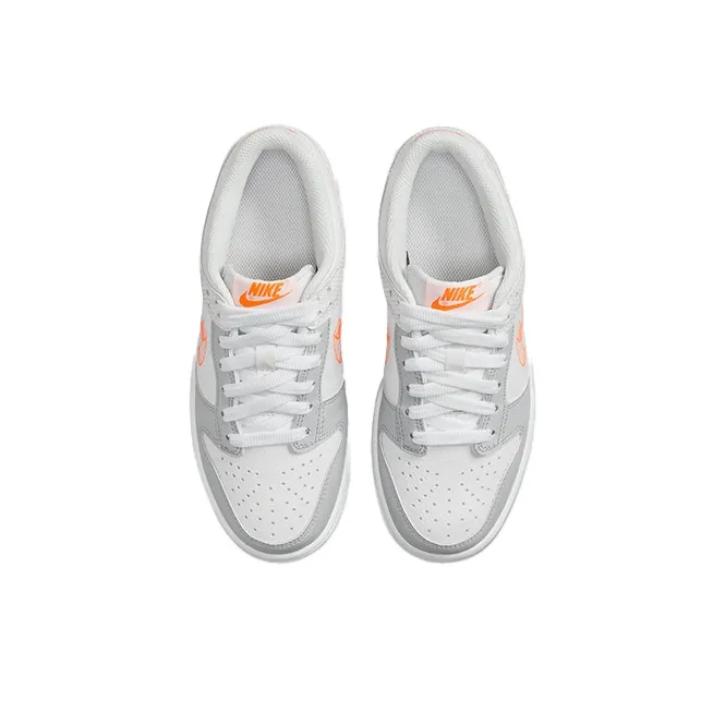 Nike Dunk Low SE 3D Swoosh Pure Platinum Total Orange GS-3