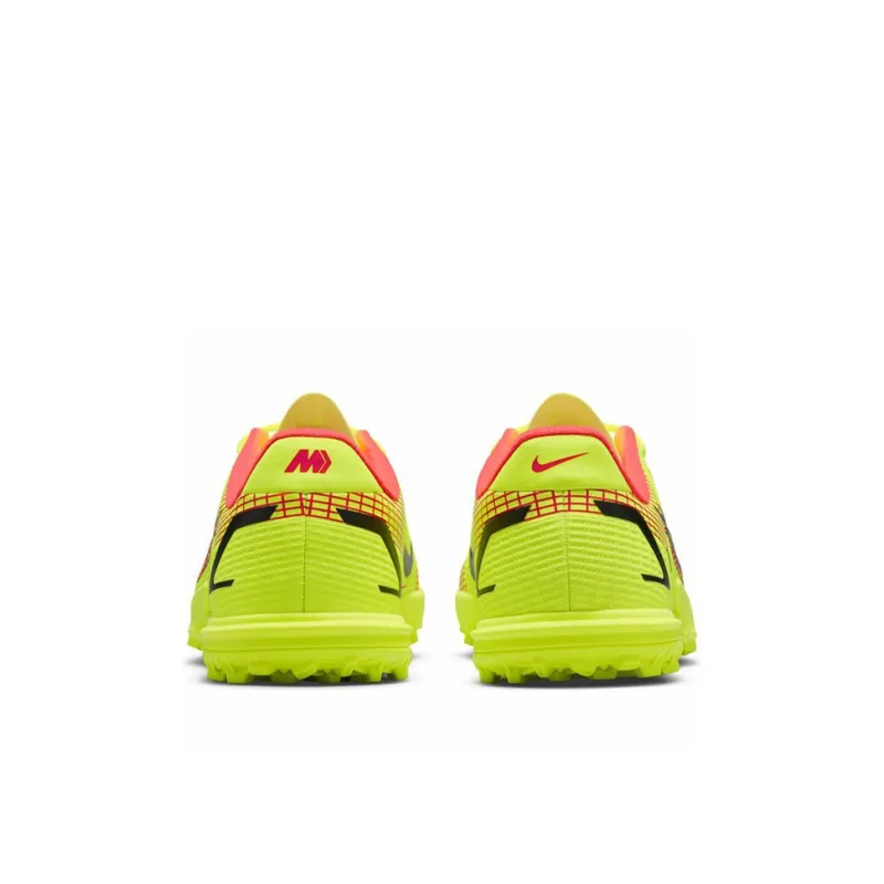 Nike Mercurial Vapor 14 Assassin Academy TF Low Top Soccer Shoes Neon Yellow Kids'-4