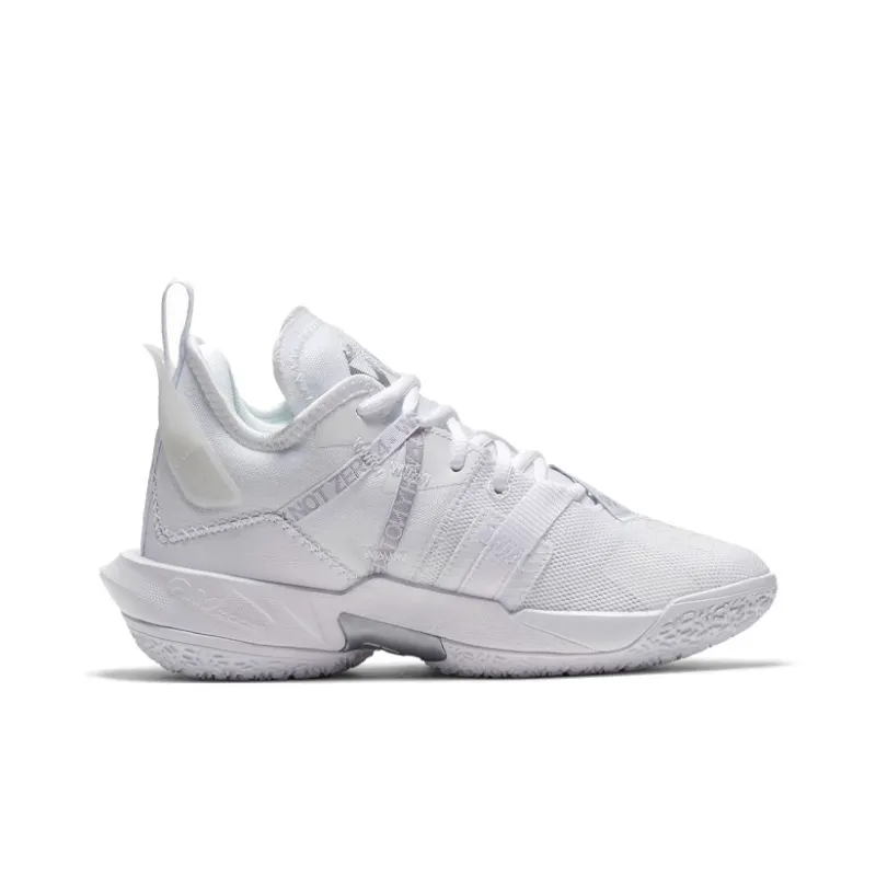 Jordan Why Not Zer0.4 Slip-Resistant Cushioning Wear-Resistant Mid-Top Children's Basketball Shoes Teenagers-1