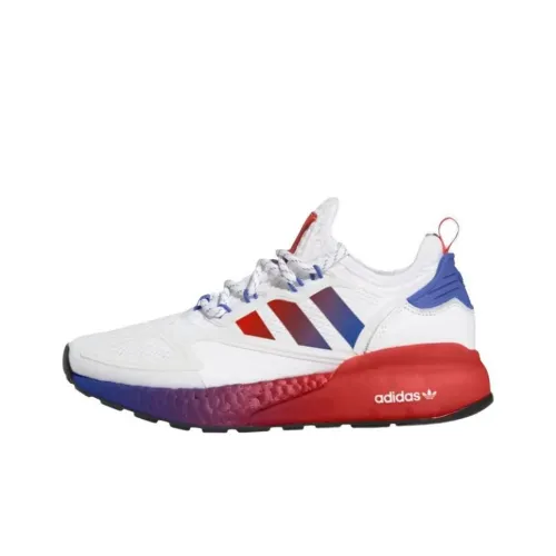 Adidas ZX 2K Boost White Solar Red Blue GS