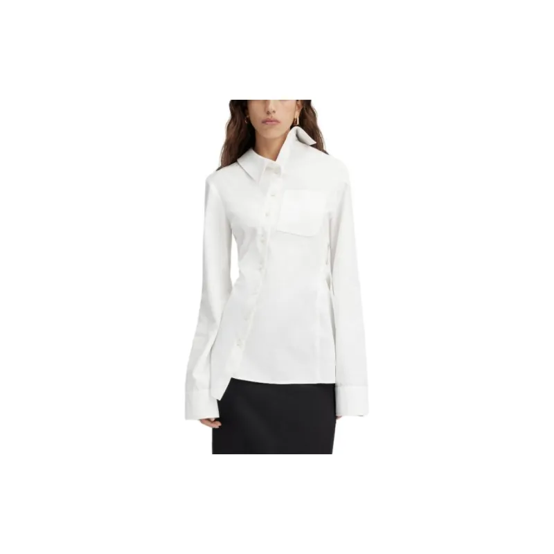 Jacquemus La Chemise Pablo Asymmetric Shirt-4