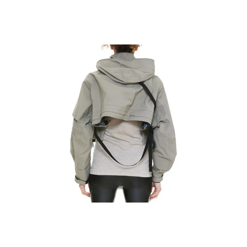 Sacai X Acronym Crop Jacket Khaki-3