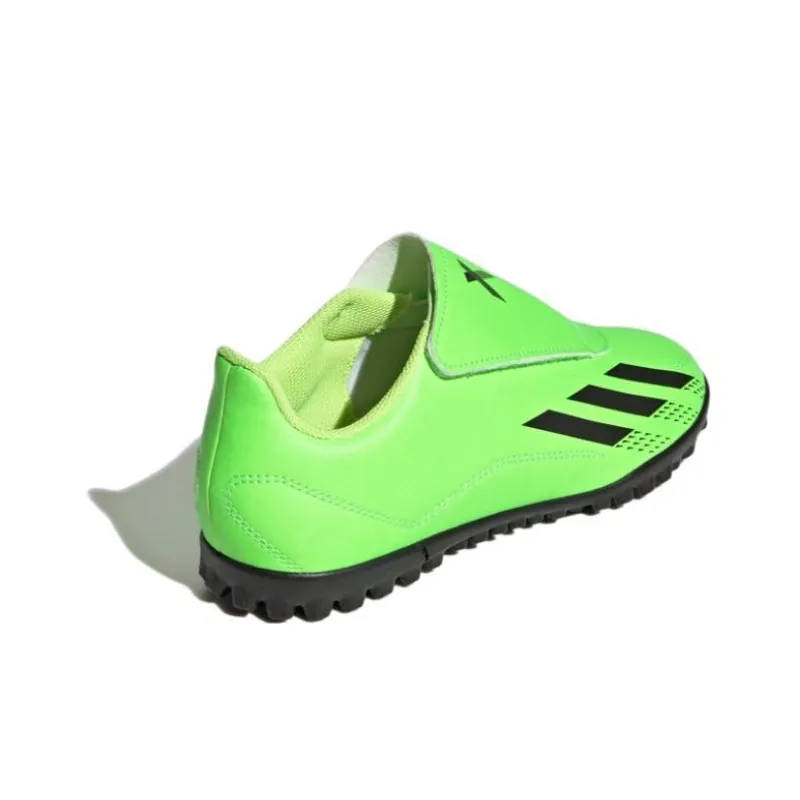 Adidas X SPEEDPORTAL.4 Abrasion Resistant Low Top Kids' Soccer Shoes Neon Green Teenagers-3