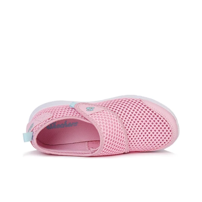 Skechers Comfy Grip Abrasion Resistant Slip Resistant Low Top Kids' Running Shoes Pink Teenagers-2
