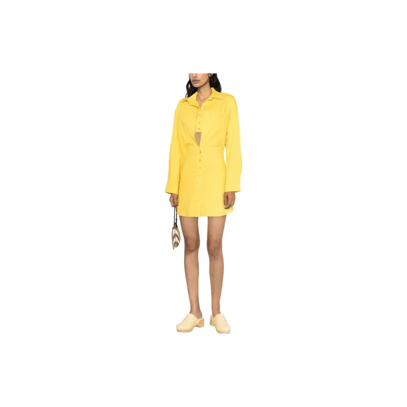 Jacquemus La Robe Baunhilha Mini Shirt Dress-1