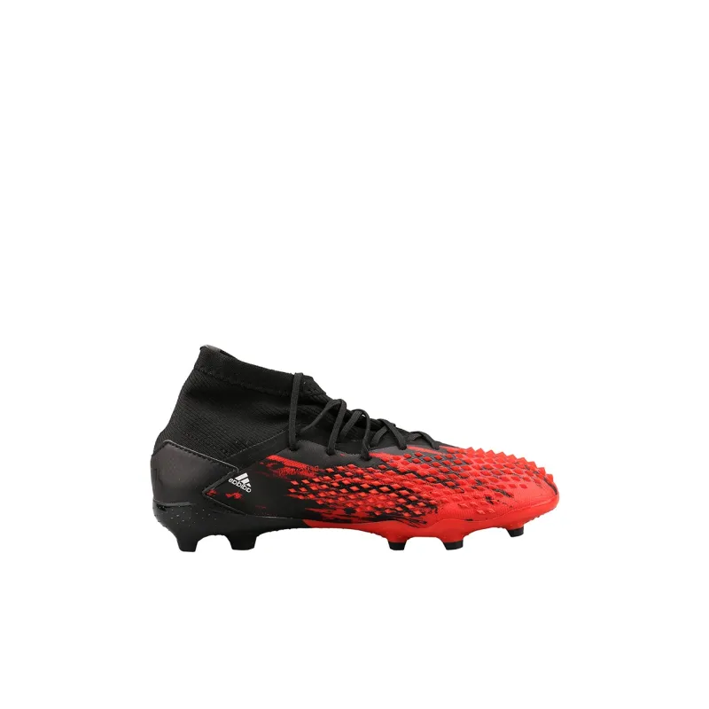 Adidas Predator Mutator 20.1 Non slip Lightweight Low Top Soccer Shoes Black Red Kids'-1