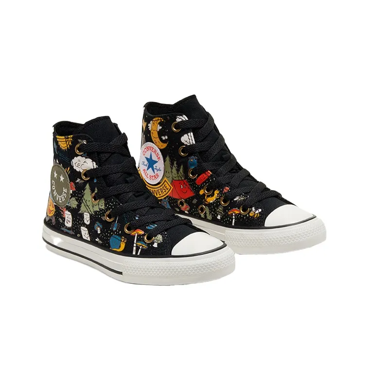 Converse Chuck Taylor All Star High GS 'Summer Camp - Black Amarillo'-2