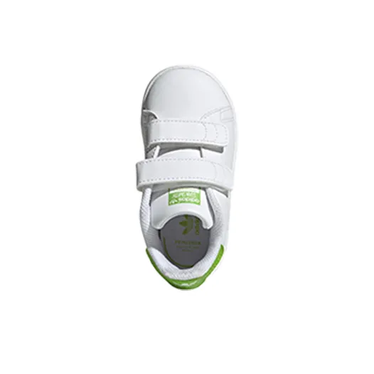 Kermit The Frog x Adidas Originals STAN SMITH Cf I Low-Top Skateboard Shoes White Green Infant And Toddler-4