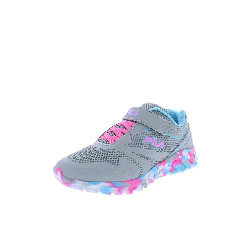 FILA KIDS Galaxia 4 Durable Breathable Low Top Kids' Running Shoes Blue Pink Kids'-2
