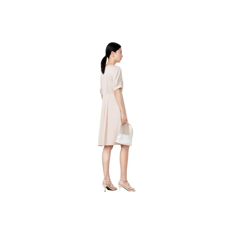 JZ Juzui Short Sleeved Dresses Women's Pink-2