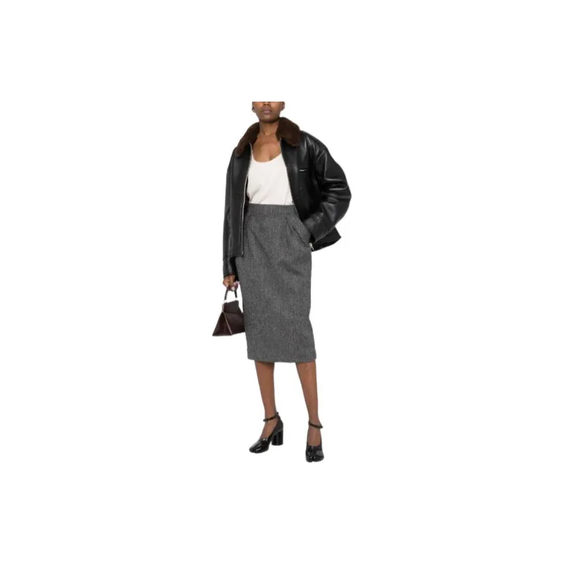 Maison Margiela Casual Long Skirts Women's Gray-1