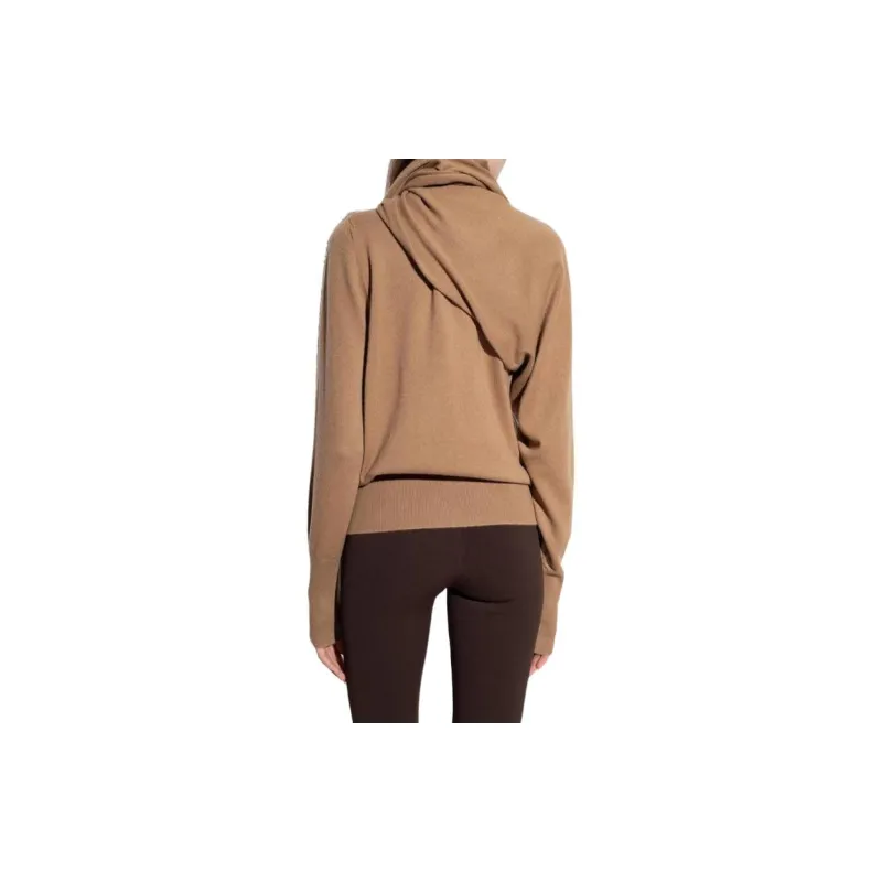 Ferragamo Long Sleeved Scarf Jumper-2