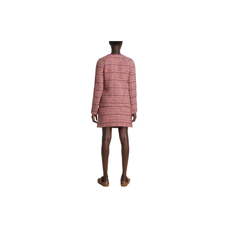 St. John Knitted trim Tweed Jacket-2