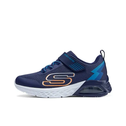 Skechers Cushioning Breathable Low Top Kids' Running Shoes Blue Teenagers