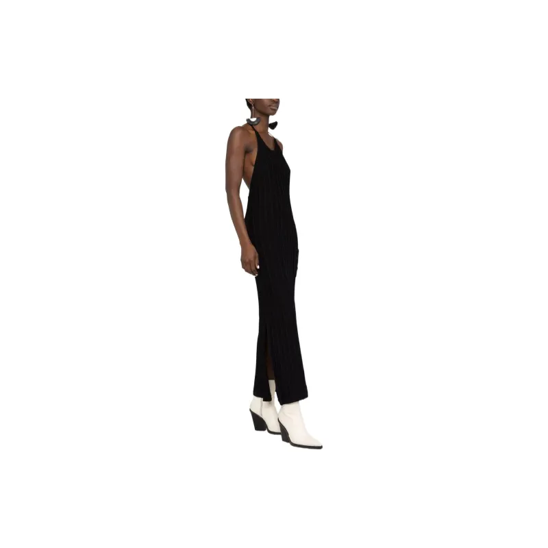 GANNI Slip Dresses Women's Black-3