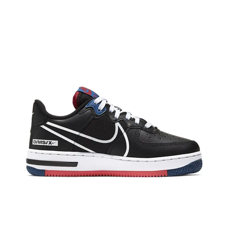 Nike Air Force 1 Low React SU Black Gym Red GS-1