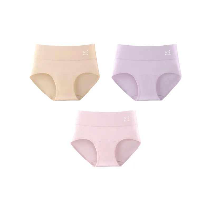 MIIOW Solid Cotton Underpants Women's 3 Pack-9