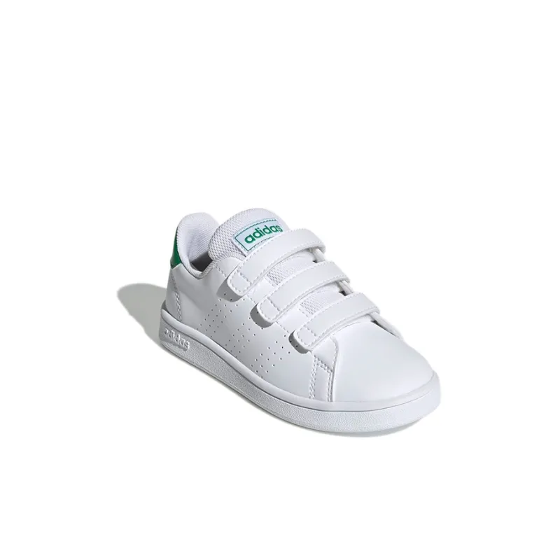 Adidas Neo ADVANTAGE Low Top Kids' Skateboarding Shoes White Children Aged 3 7 Years Old-2