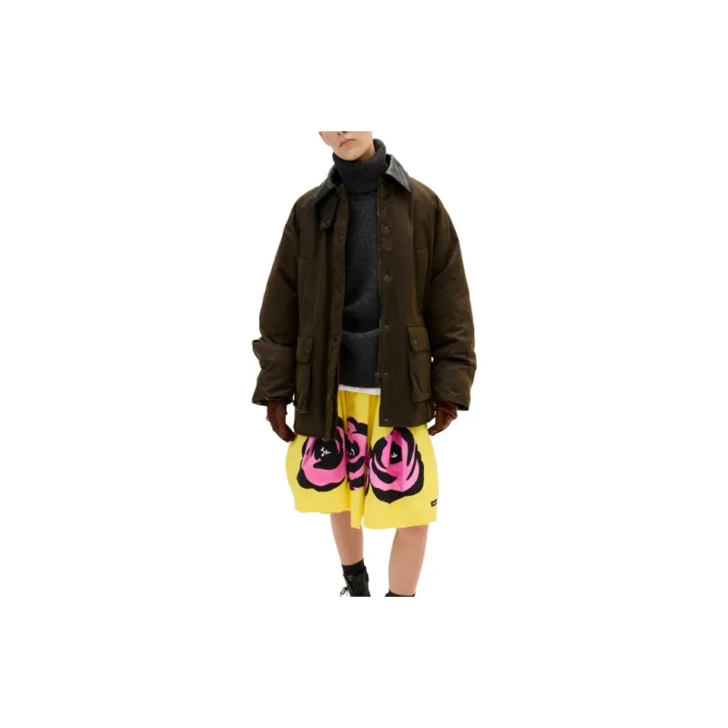 MIU MIU Waxed Canvas Padded Jacket 'Ebony'-1