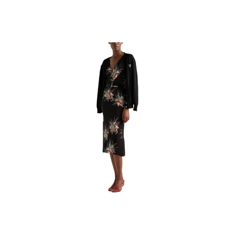 PRADA SS24 Sleeveless Dress Women's Black-1