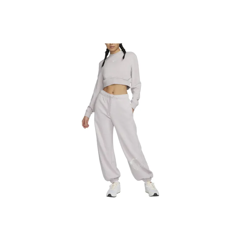 Nike Knitted Sweatpants Women's White Gold Purple-2