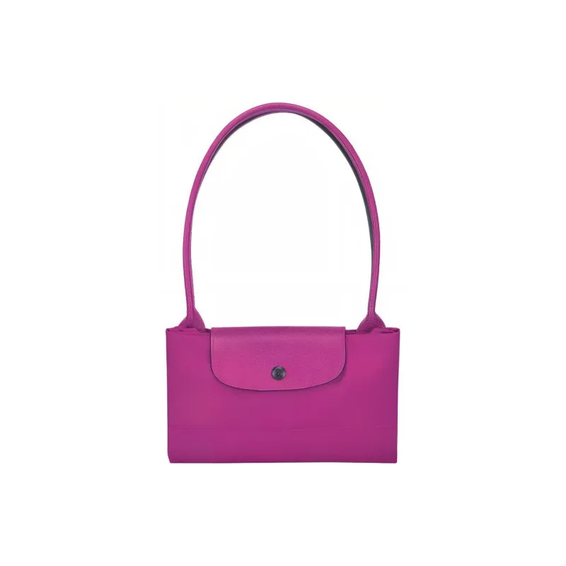 LONGCHAMP Le Pliage Club Polyamide Canvas Bag, Shoulder Bag Women's Fuchsia-3