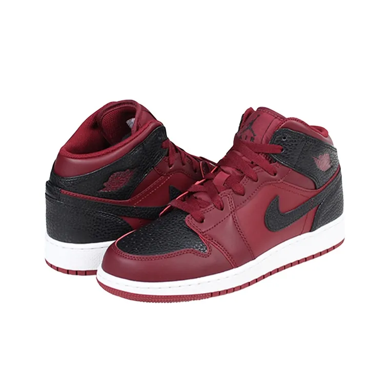 Jordan 1 Mid Team Red Black White GS-1
