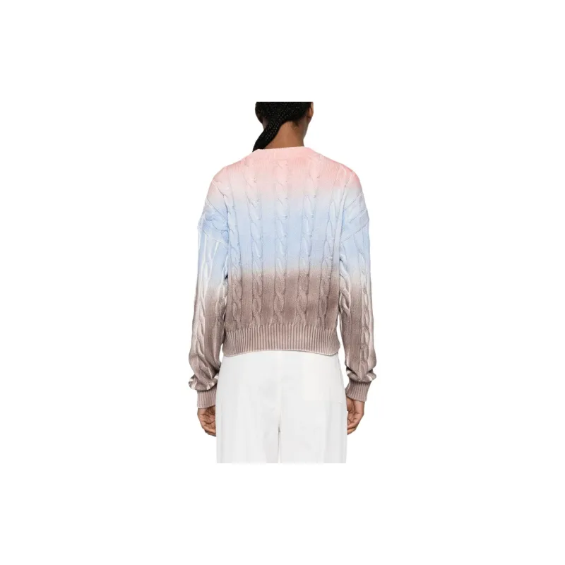 MSGM Cable Knitted Crewneck Jumper-2