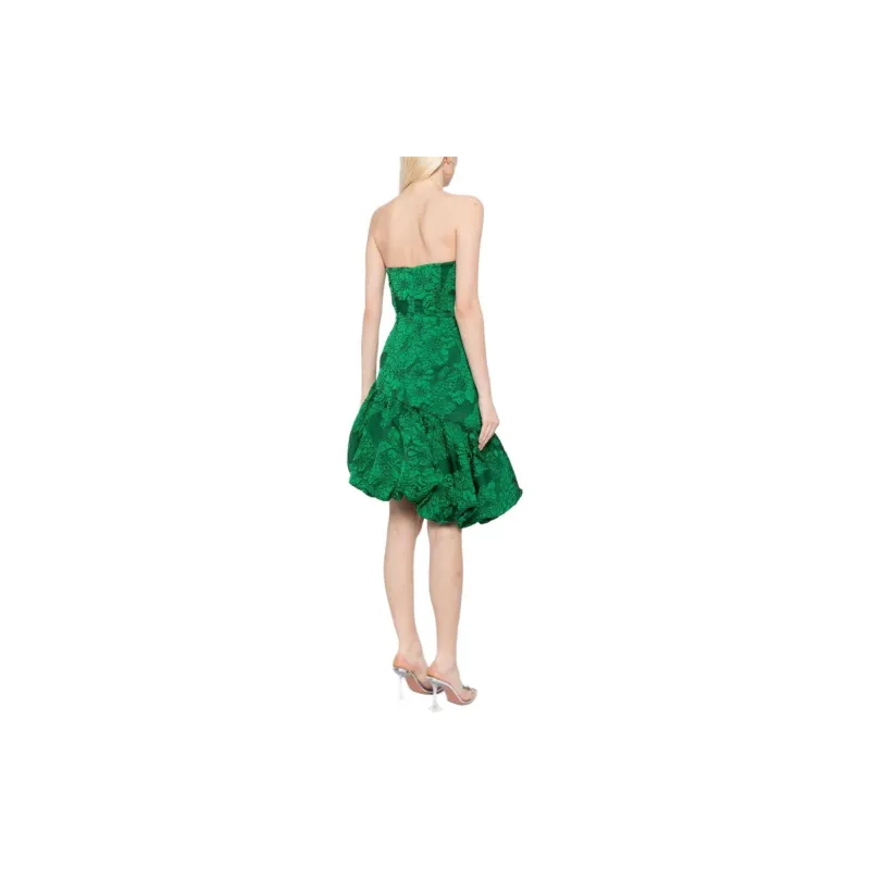Marchesa Notte Calathea Asymmetric Minidress-2