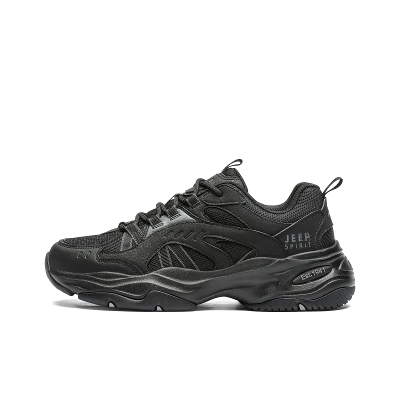 JEEP SPIRIT Travel Anti-Slip Wear-Resistant Breathable Height Increasing Low-Top Casual Shoes Men's-0