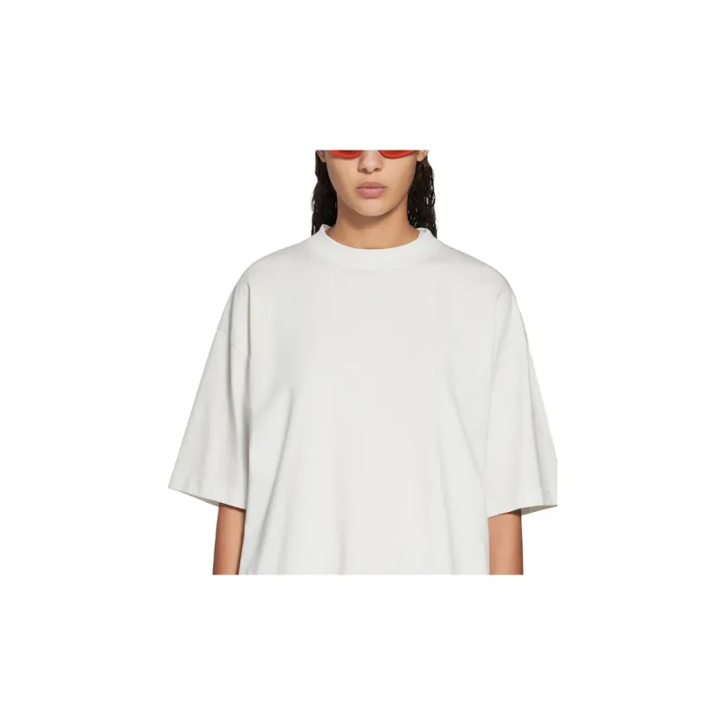 Balenciaga Embroidered logo Cotton T shirt-4