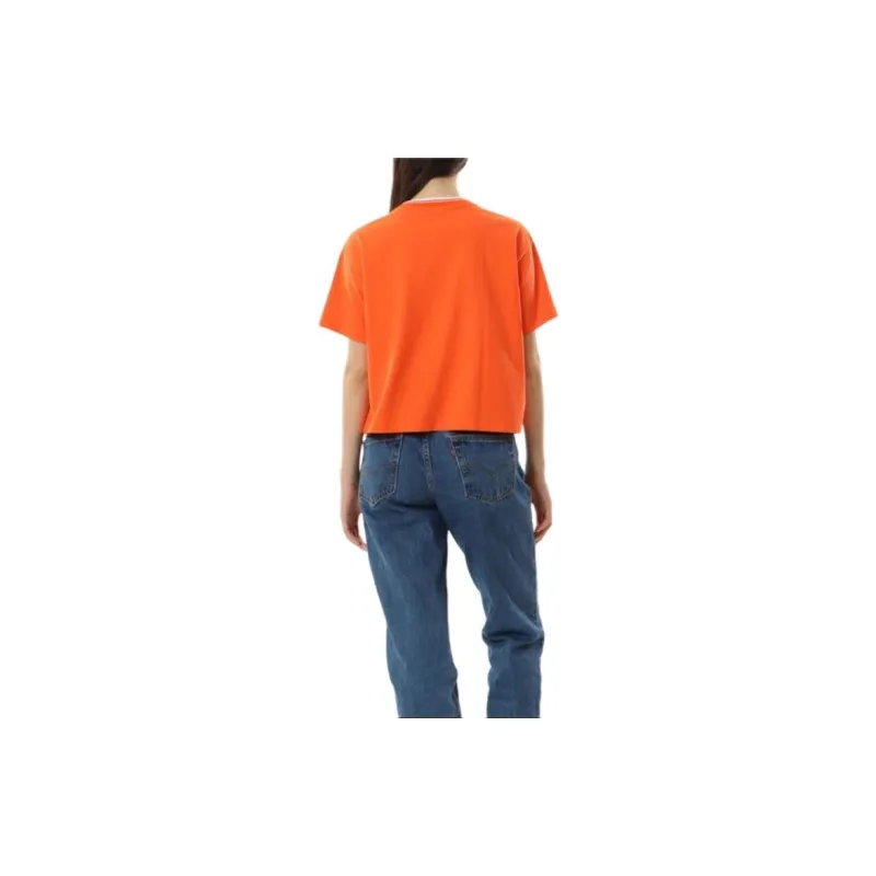Champion SS24 Drop Shoulder Sleeve T Shirt Women's Orange-2
