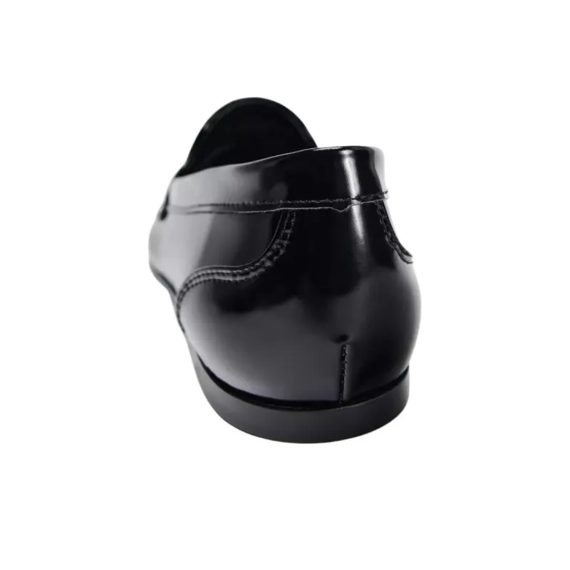 ZARA Loafers 0.5cm Women's Black-5