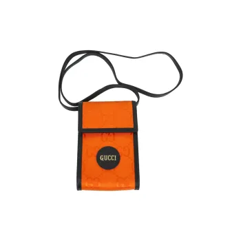 GUCCI Off The Grid Nylon With Leather Cell Phone Pouch, Crossbody Bag, Shoulder Bag Unisex