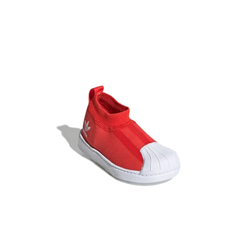 Adidas Originals 360 Sock Low Top Skateboard Shoes Red Infant And Toddler-2