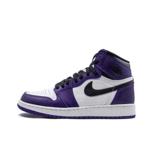 Jordan 1 Retro High Court Purple White GS