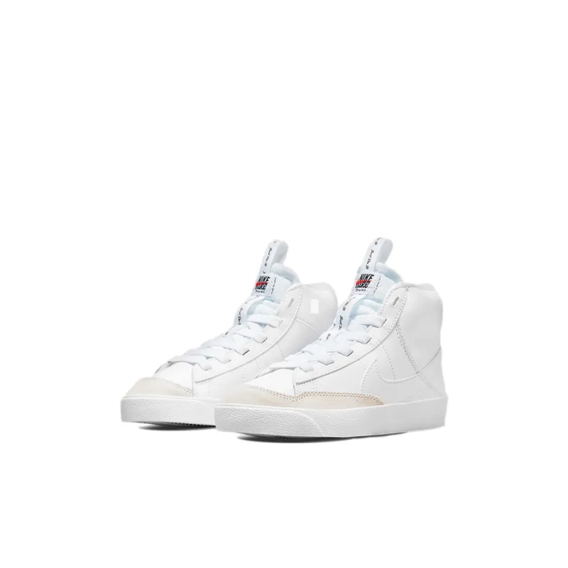 Nike Blazer 77 SE D Mid Top Skateboard Shoes White Children Aged 3 7 Years Old-2